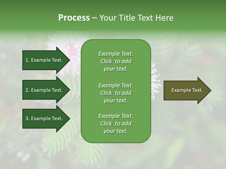 Pink Foliage Flora PowerPoint Template