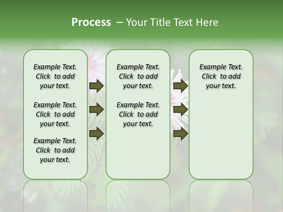 Pink Foliage Flora PowerPoint Template