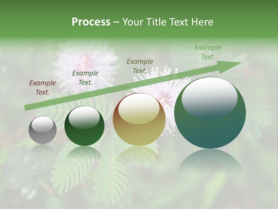 Pink Foliage Flora PowerPoint Template