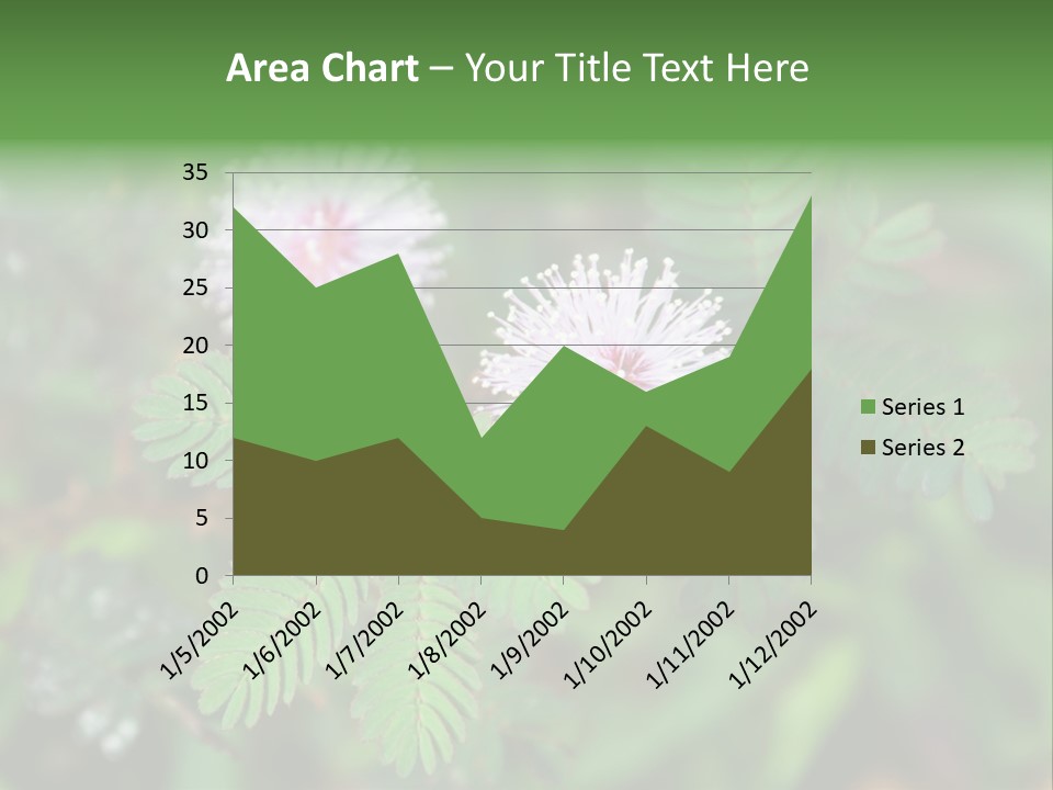 Pink Foliage Flora PowerPoint Template