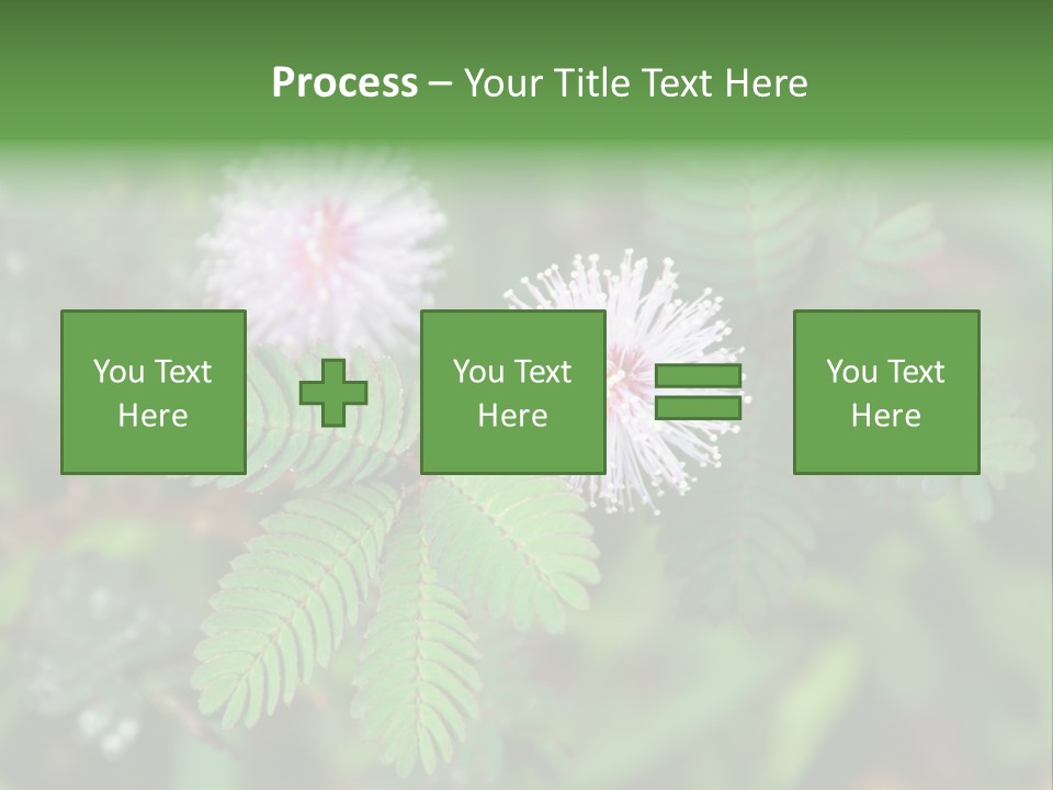 Pink Foliage Flora PowerPoint Template