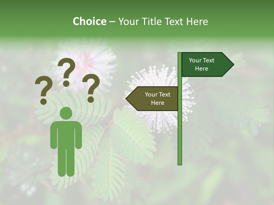 Pink Foliage Flora PowerPoint Template