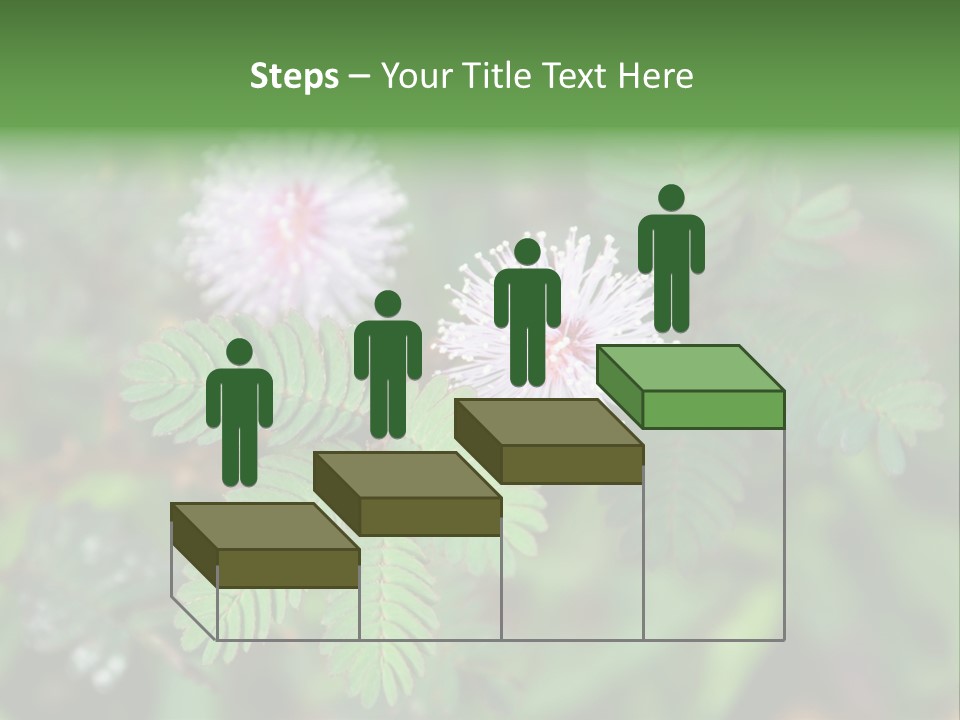 Pink Foliage Flora PowerPoint Template