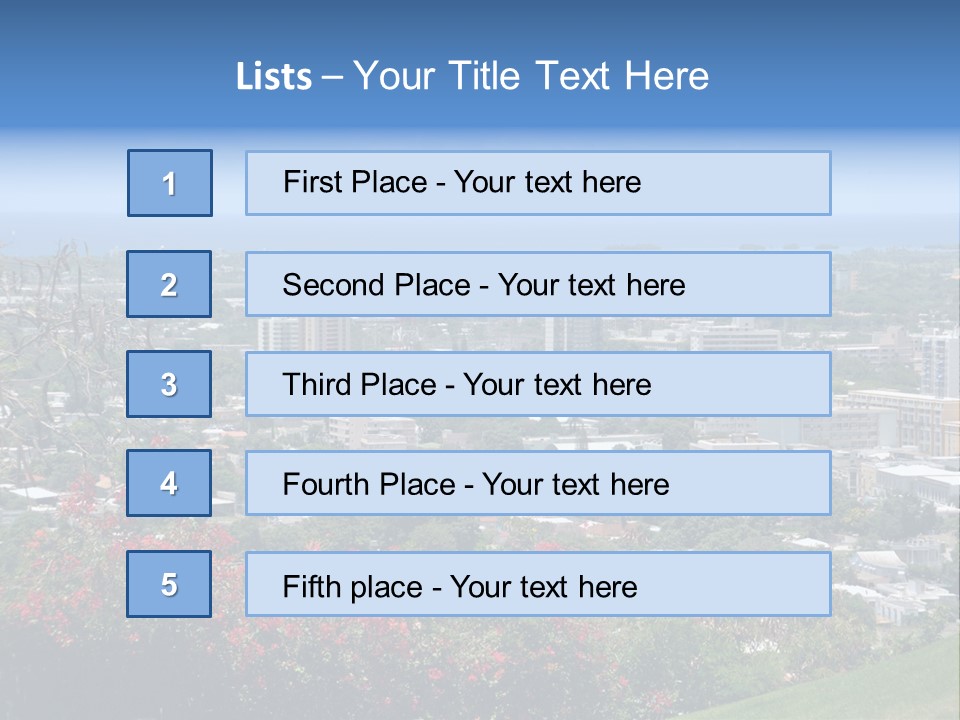 View Puerto Rico Puerto PowerPoint Template