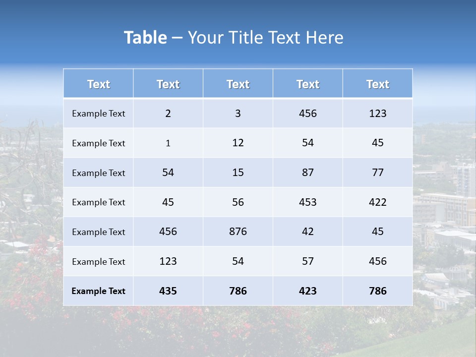 View Puerto Rico Puerto PowerPoint Template