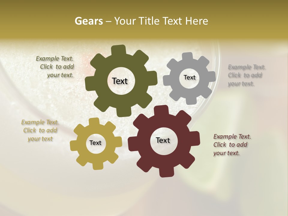 Citrus Fruit Peru Liquor PowerPoint Template