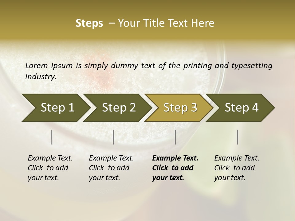 Citrus Fruit Peru Liquor PowerPoint Template