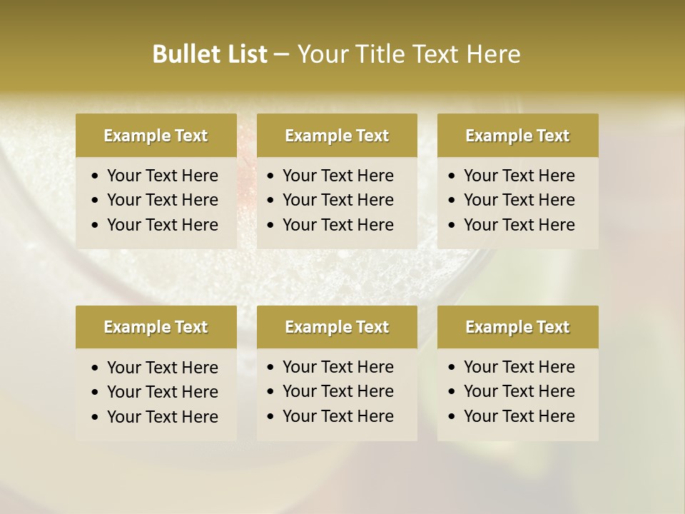 Citrus Fruit Peru Liquor PowerPoint Template