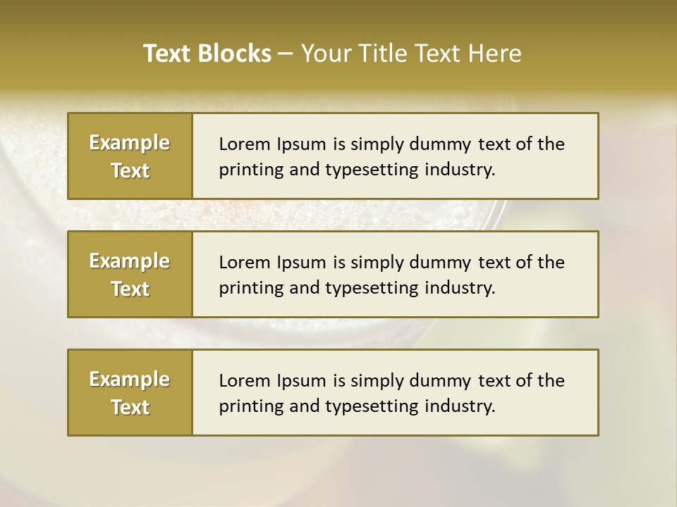 Citrus Fruit Peru Liquor PowerPoint Template