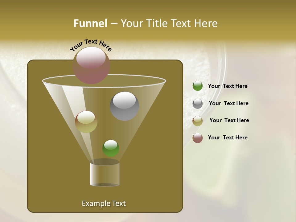 Citrus Fruit Peru Liquor PowerPoint Template