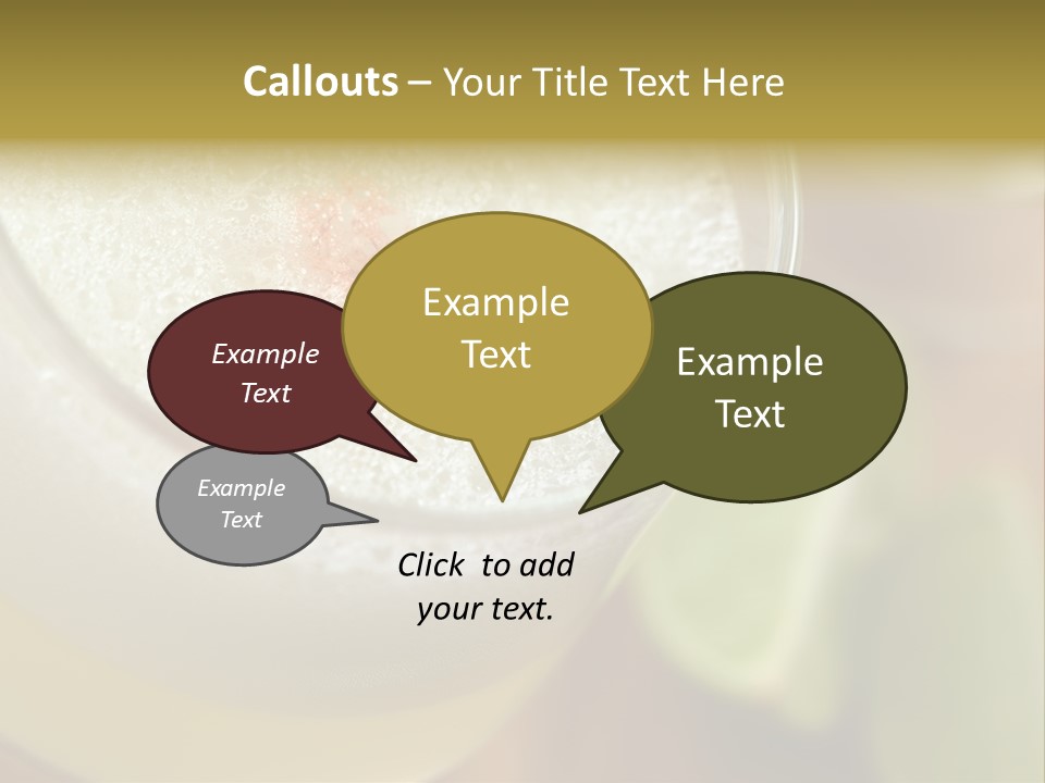 Citrus Fruit Peru Liquor PowerPoint Template