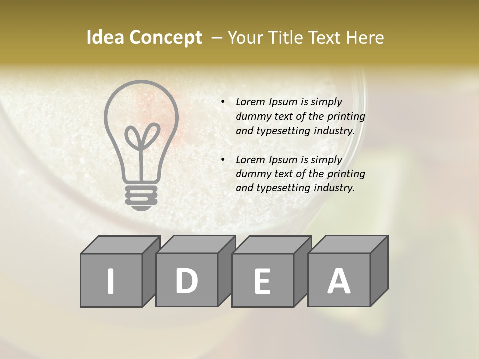 Citrus Fruit Peru Liquor PowerPoint Template