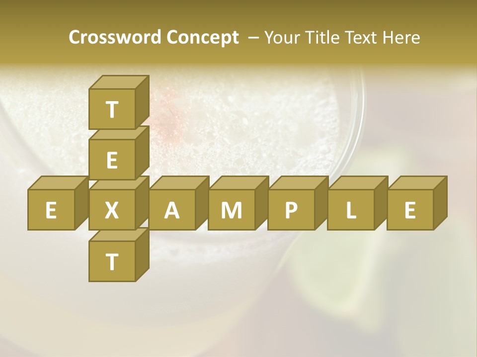 Citrus Fruit Peru Liquor PowerPoint Template