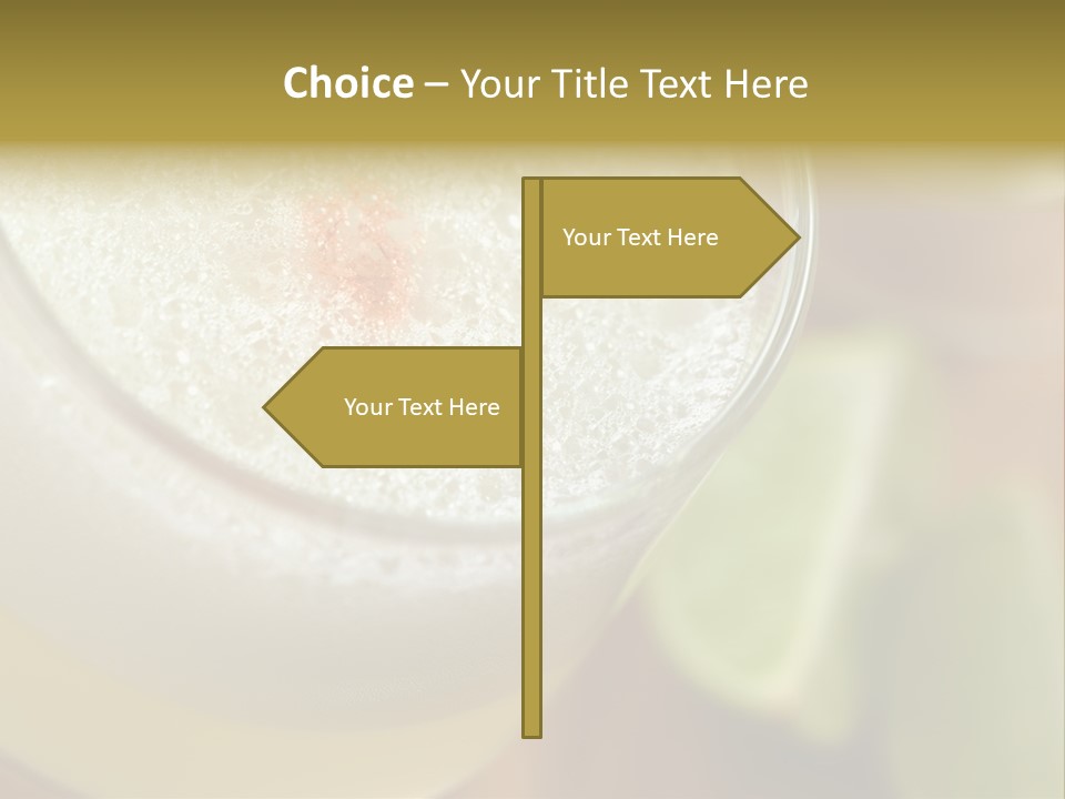 Citrus Fruit Peru Liquor PowerPoint Template