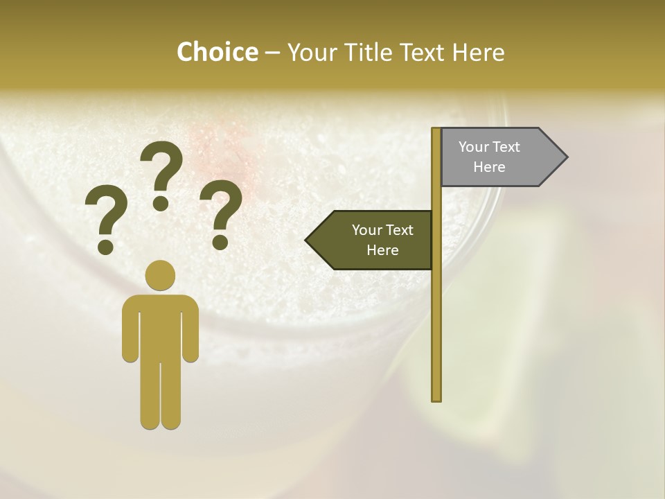 Citrus Fruit Peru Liquor PowerPoint Template