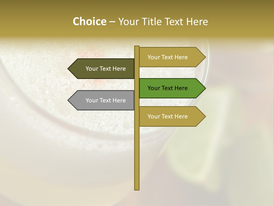 Citrus Fruit Peru Liquor PowerPoint Template