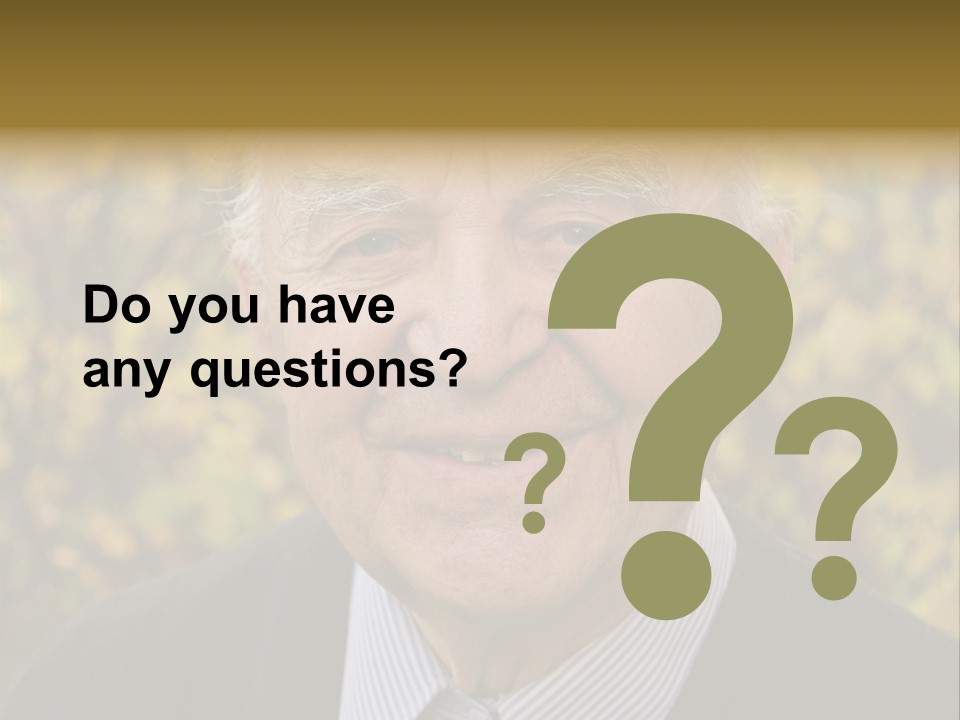 Gardener Age Aging PowerPoint Template