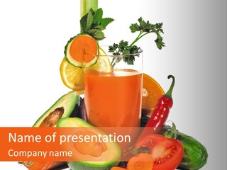 Vegetable Health Avocado PowerPoint Template