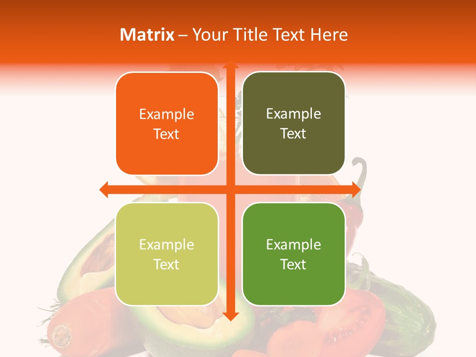 Vegetable Health Avocado PowerPoint Template