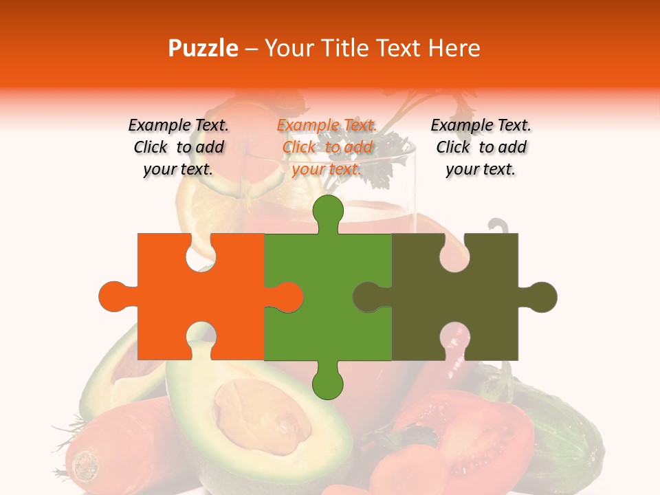 Vegetable Health Avocado PowerPoint Template