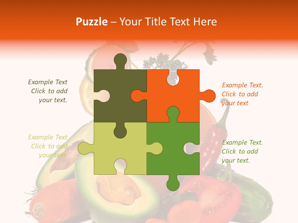 Vegetable Health Avocado PowerPoint Template