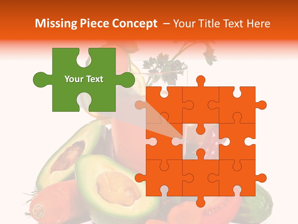 Vegetable Health Avocado PowerPoint Template