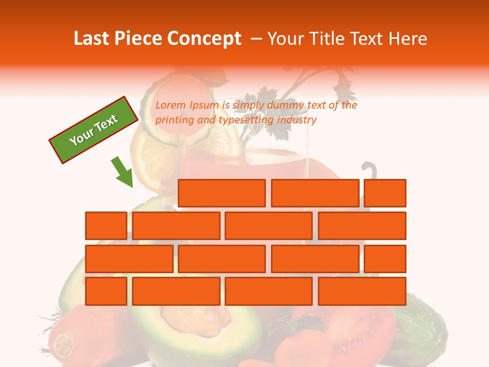 Vegetable Health Avocado PowerPoint Template