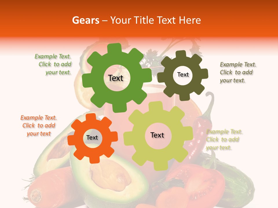 Vegetable Health Avocado PowerPoint Template