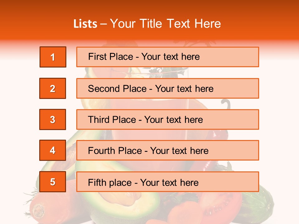 Vegetable Health Avocado PowerPoint Template