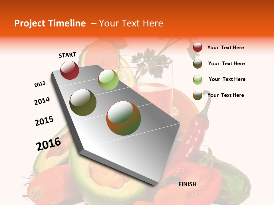 Vegetable Health Avocado PowerPoint Template