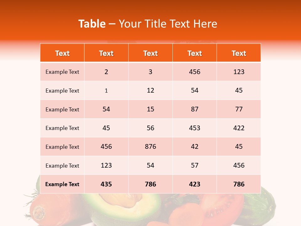 Vegetable Health Avocado PowerPoint Template