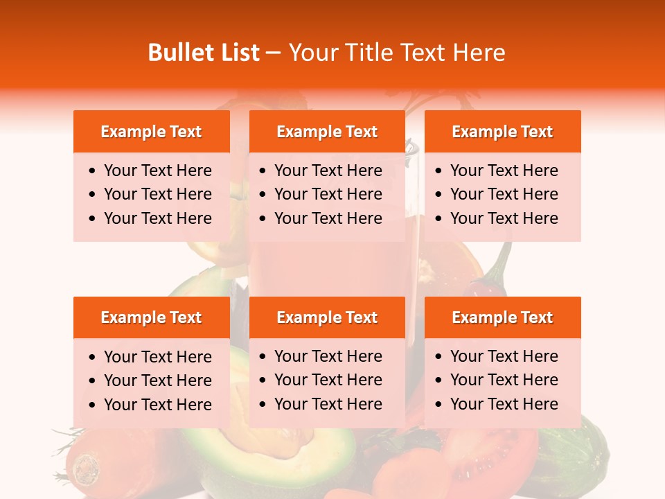 Vegetable Health Avocado PowerPoint Template