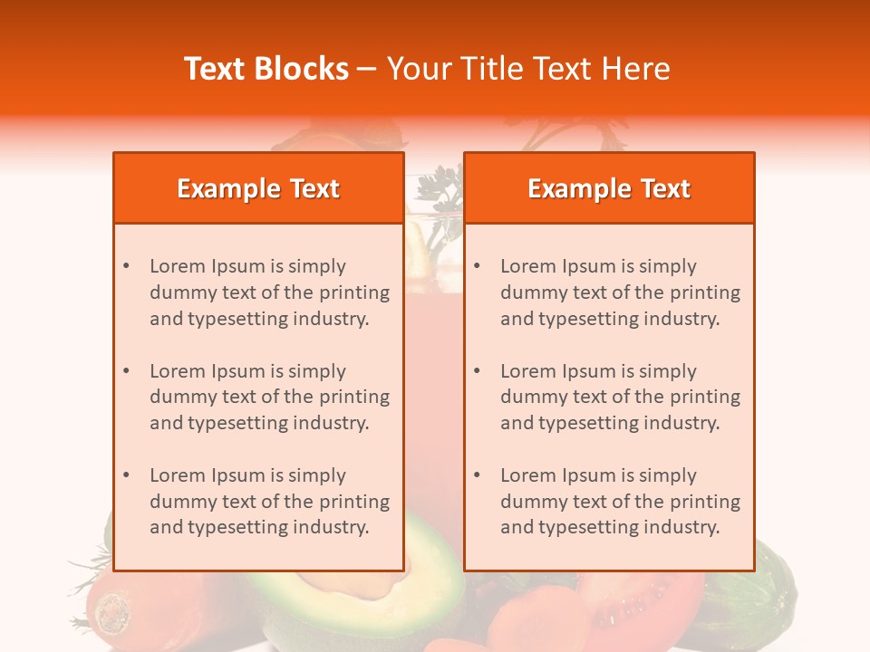 Vegetable Health Avocado PowerPoint Template