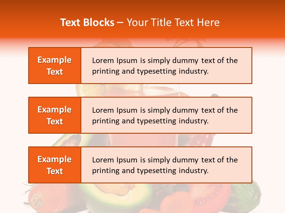 Vegetable Health Avocado PowerPoint Template