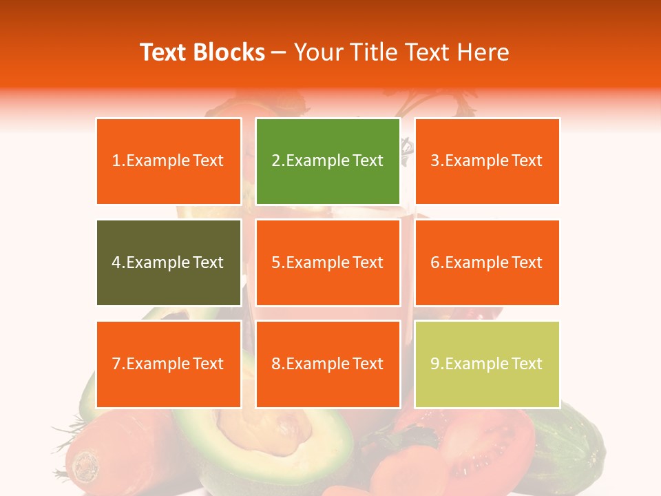 Vegetable Health Avocado PowerPoint Template