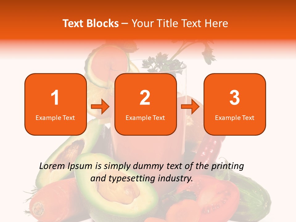 Vegetable Health Avocado PowerPoint Template