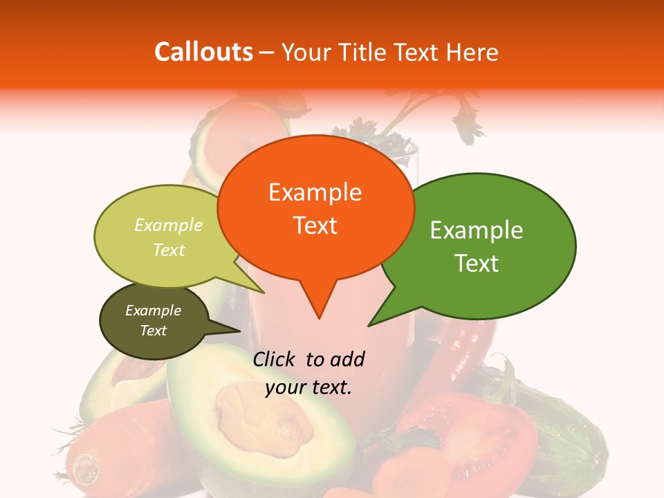 Vegetable Health Avocado PowerPoint Template