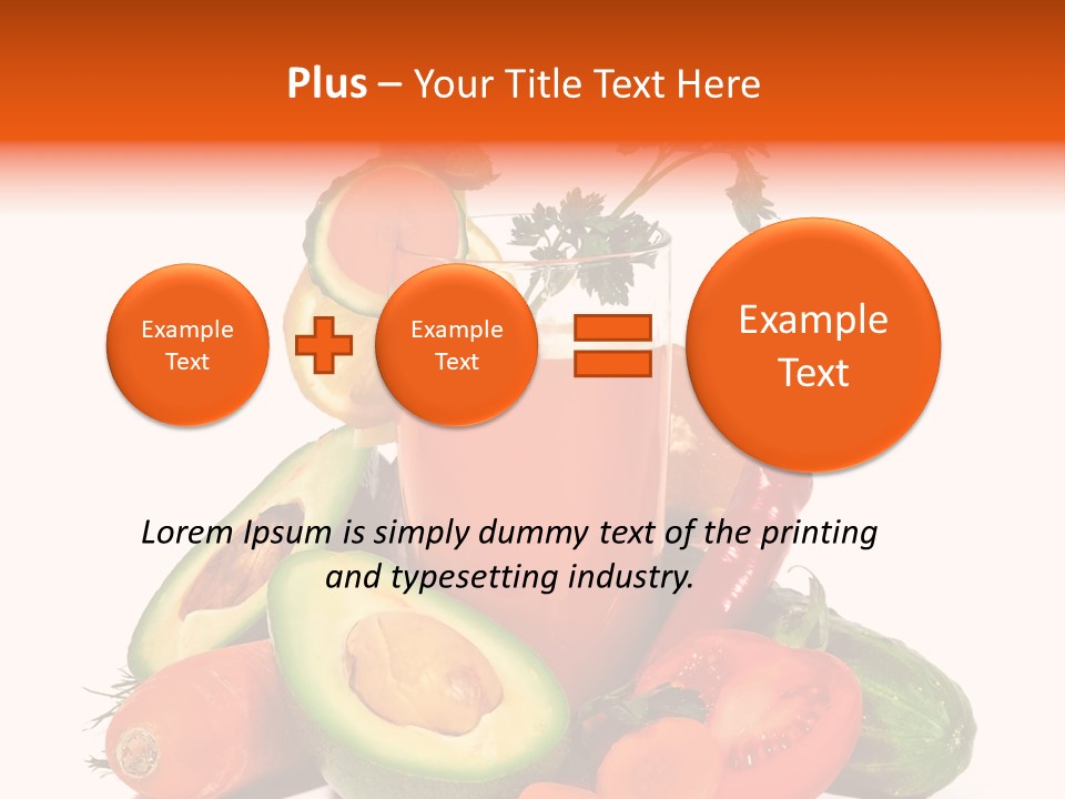 Vegetable Health Avocado PowerPoint Template