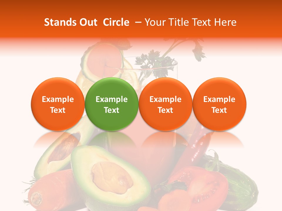 Vegetable Health Avocado PowerPoint Template