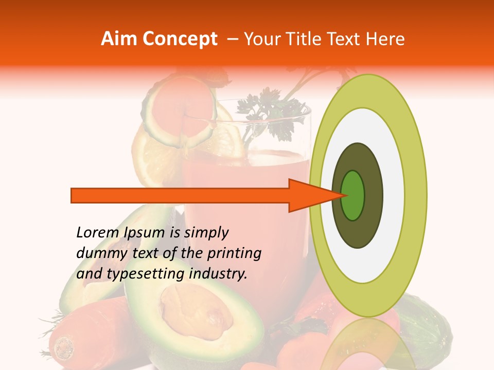 Vegetable Health Avocado PowerPoint Template