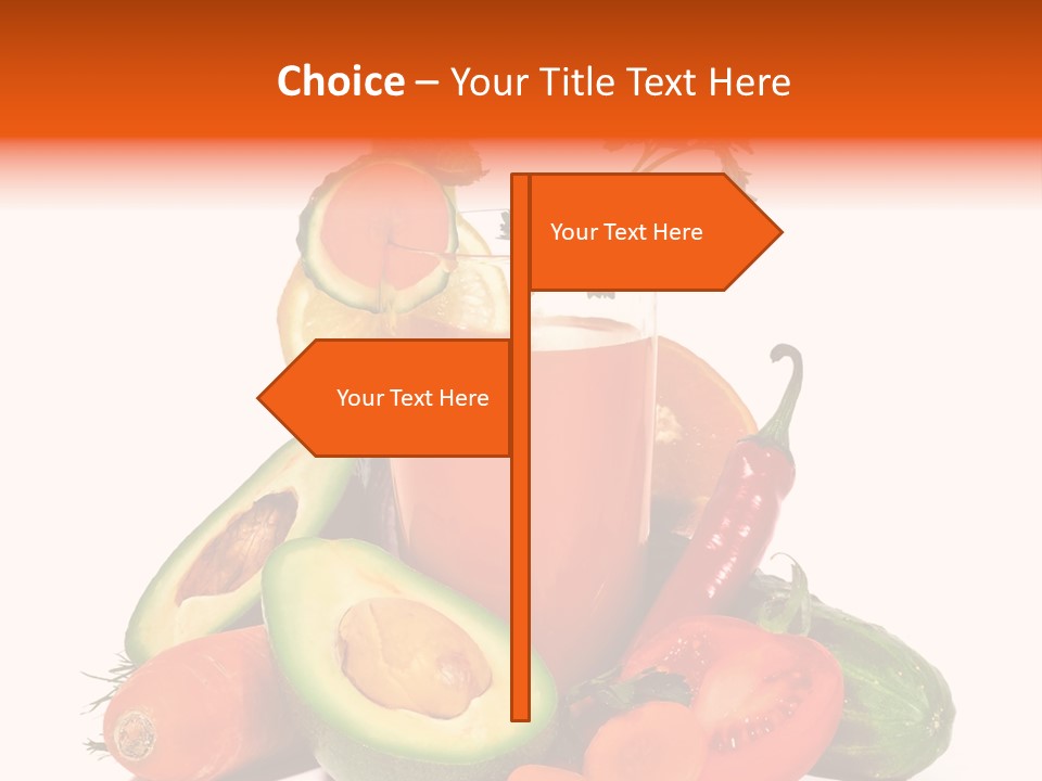 Vegetable Health Avocado PowerPoint Template