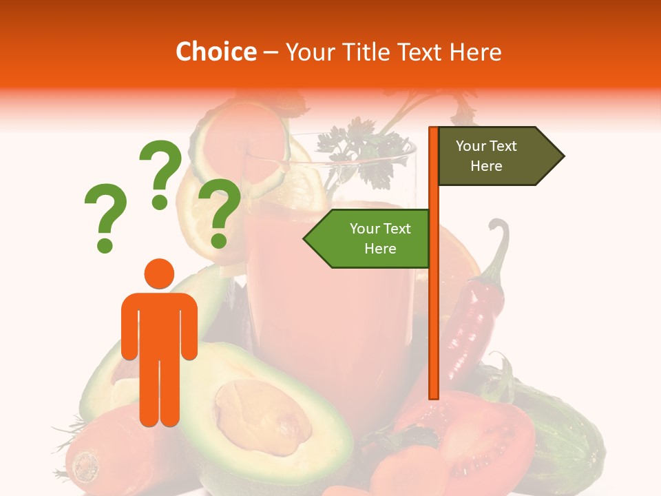 Vegetable Health Avocado PowerPoint Template