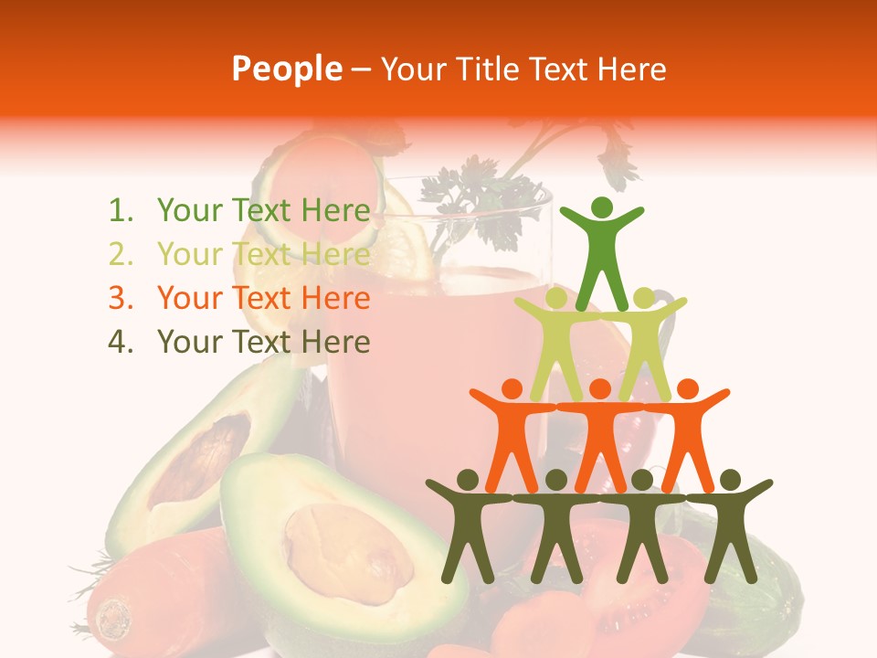 Vegetable Health Avocado PowerPoint Template