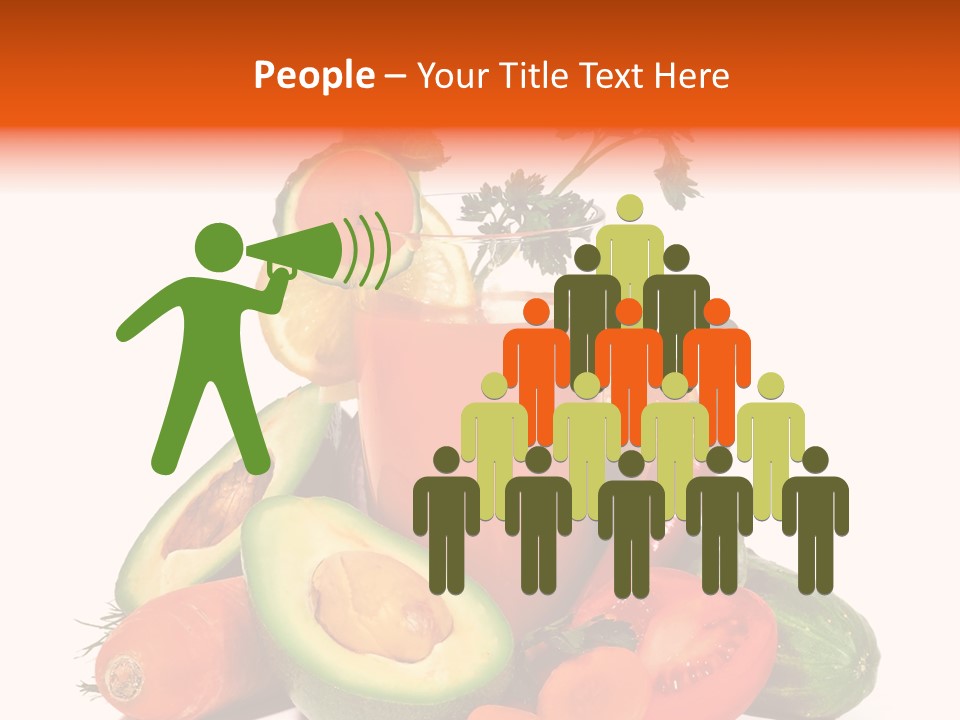 Vegetable Health Avocado PowerPoint Template