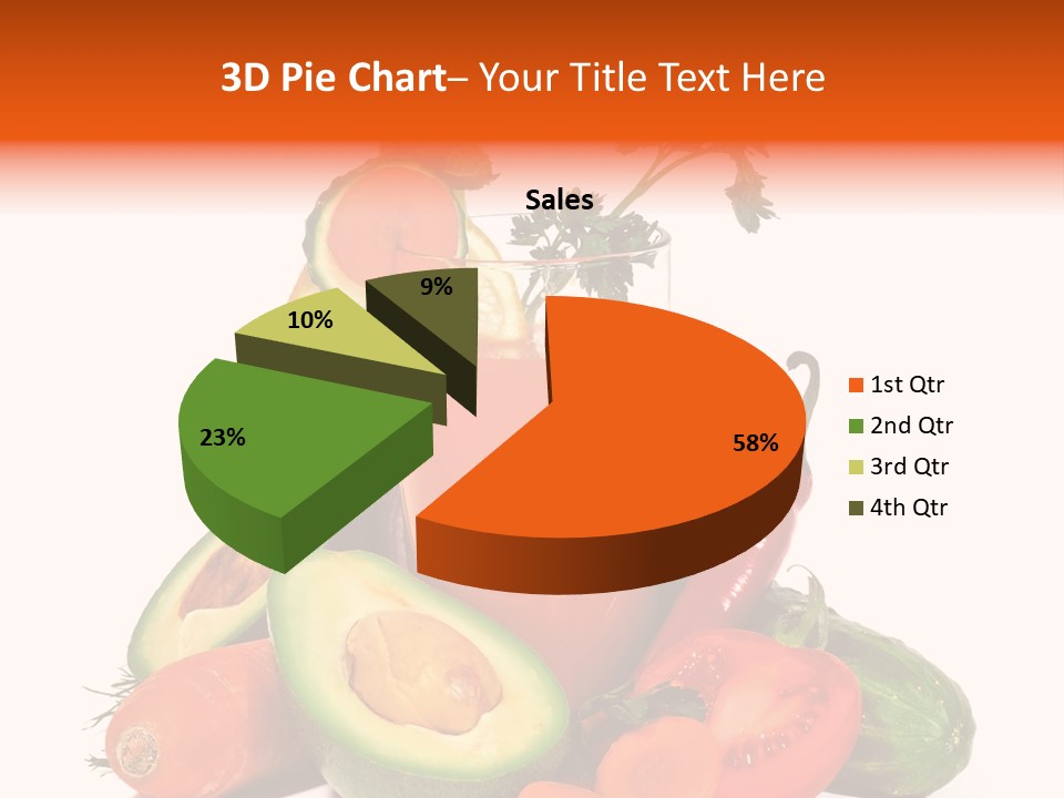 Vegetable Health Avocado PowerPoint Template