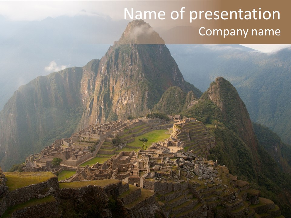 Landmark Walls Rock PowerPoint Template