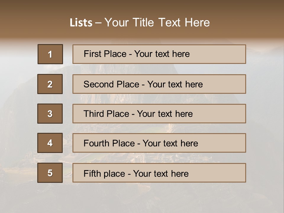 Landmark Walls Rock PowerPoint Template
