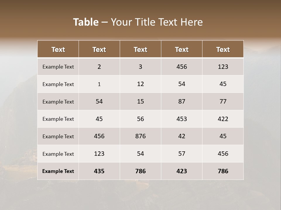 Landmark Walls Rock PowerPoint Template