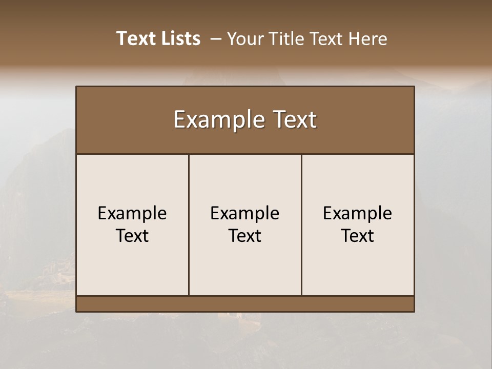 Landmark Walls Rock PowerPoint Template