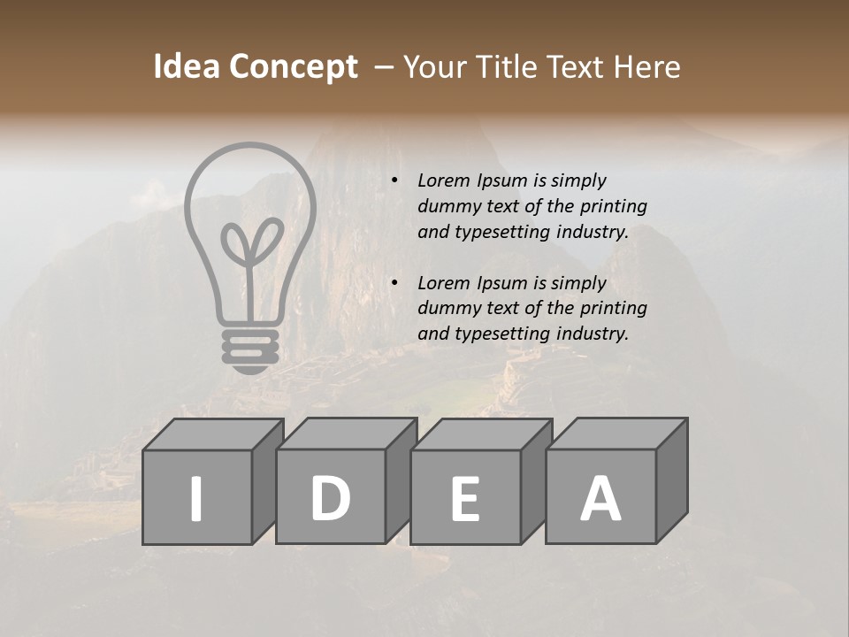 Landmark Walls Rock PowerPoint Template